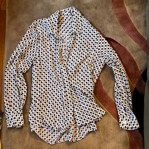 Printed button down